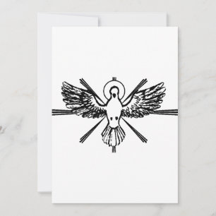 Holy Spirit in form of dove Holiday Card