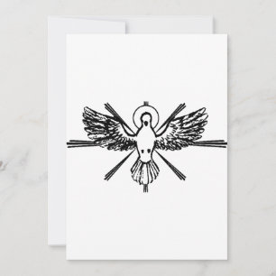 Holy Spirit in form of dove Invitation