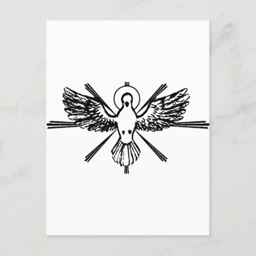 Holy Spirit in form of dove Postcard