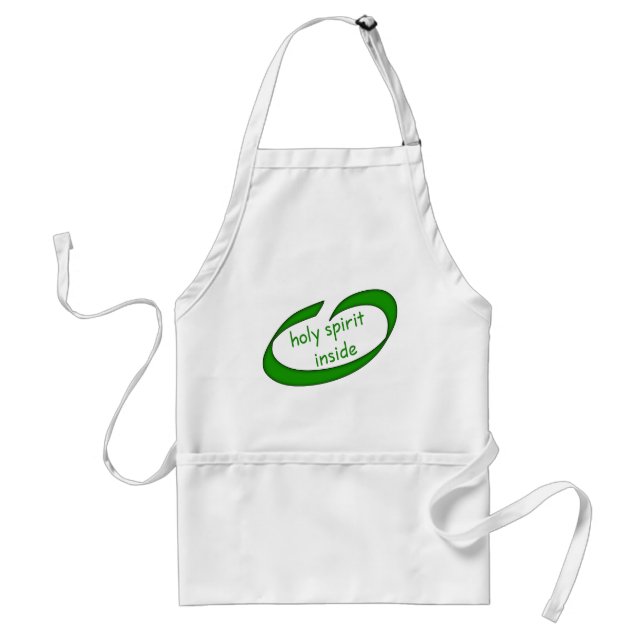 Holy Spirit Inside Christian Adult Apron (Front)