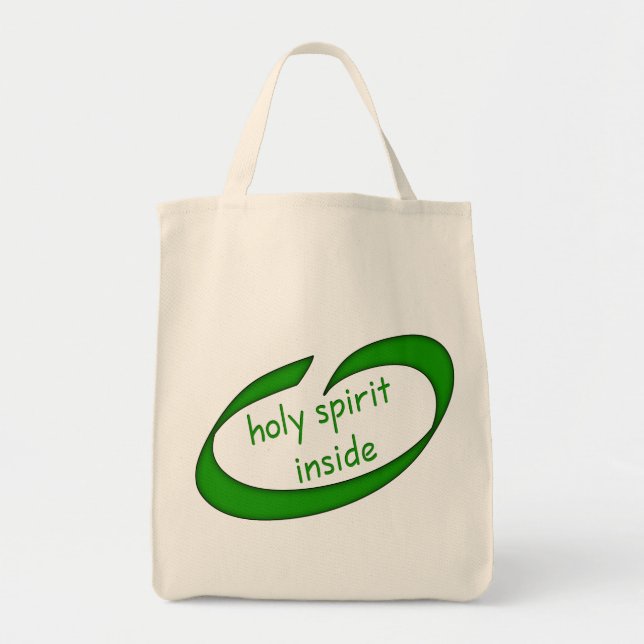 Holy Spirit Inside Christian Tote Bag (Front)