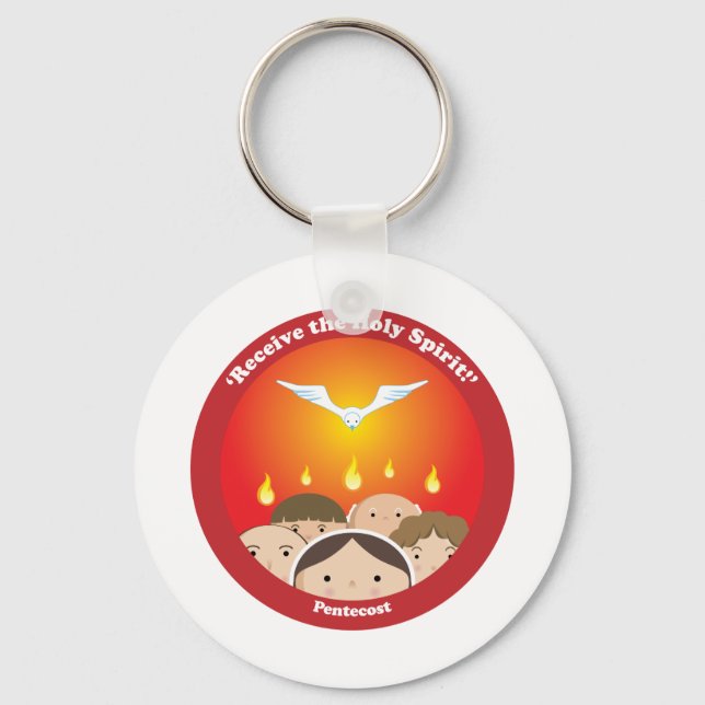 Holy Spirit Pentecost Keychain (Front)