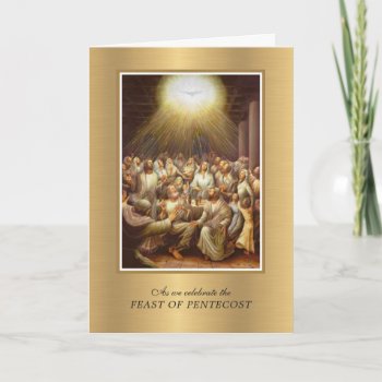 Holy Spirit Pentecost Virgin Mary Religious Card by ShowerOfRoses at Zazzle