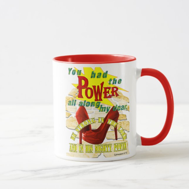 Holy Spirit Power Ruby Slippers Sytling Mug (Right)