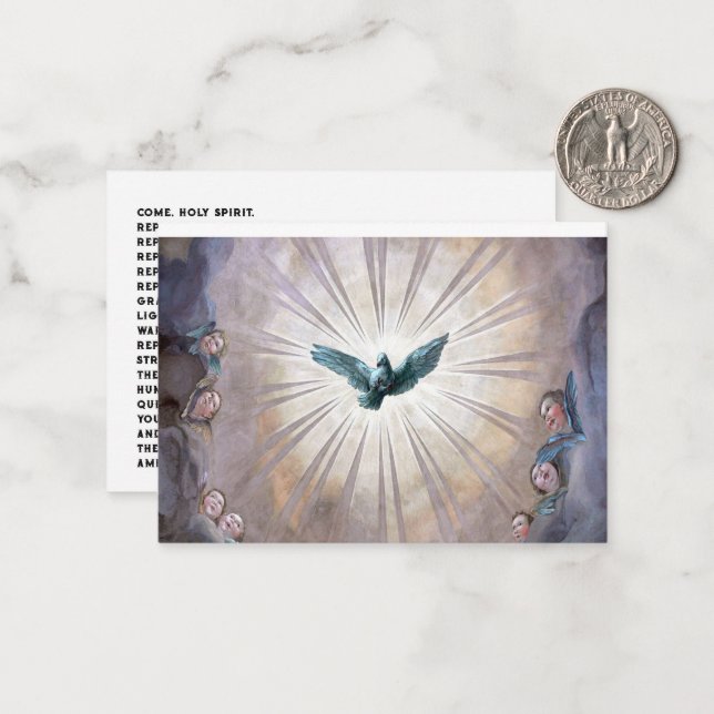 Holy Spirit Prayer Note Card (Front/Back In Situ)