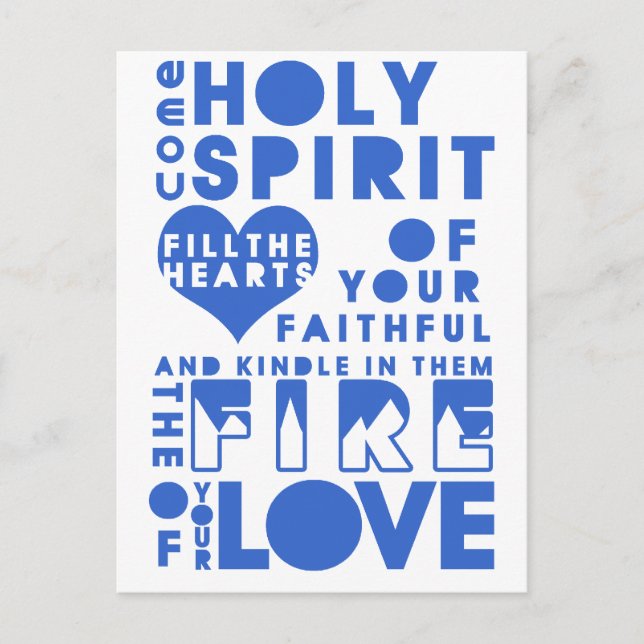 Holy Spirit Prayer Postcard (Front)