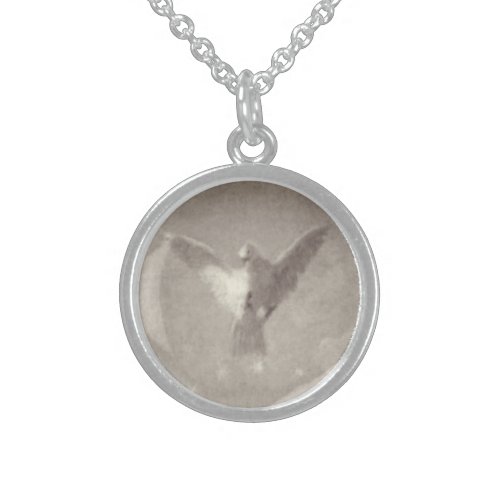 Holy Spirit  Tiepolo Taube Dove  Spirito Santo Sterling Silver Necklace