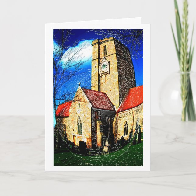 HOLY SPIRIT VISITS CHURCH HOLIDAY CARD (Front)