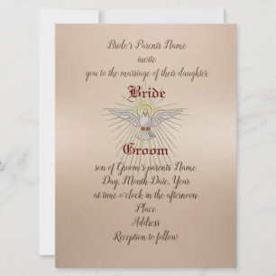 Holy Spirit Wedding Invitation
