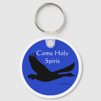 Holy Spirit (Wild Goose) Keychain - Blue