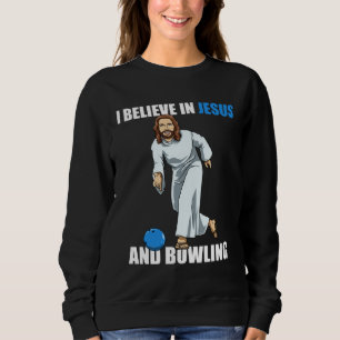Holy Strike  Bowling Jesus  2 Sweatshirt