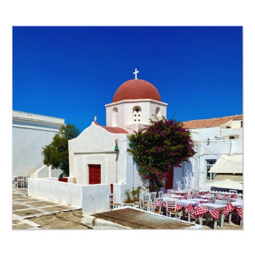 Holy Temple of the Unwithering Rose _ Mykonos Photo Print