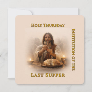 Holy Thursday Eucharist Card