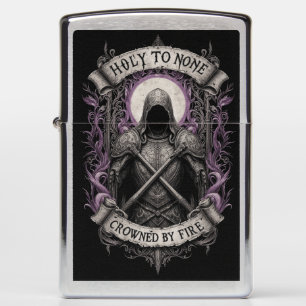 Holy to none Crowned by fire Zippo Lighter