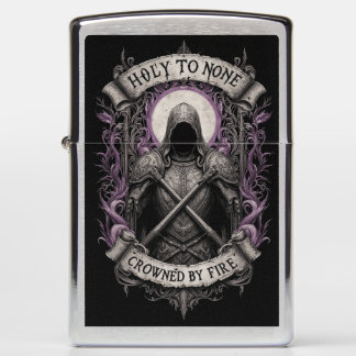 Holy to none Crowned by fire Zippo Lighter