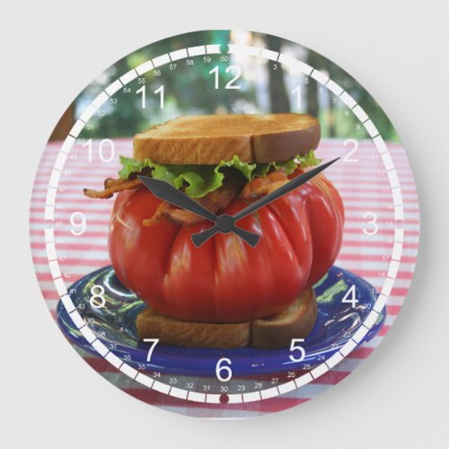 Holy Tomato Large Clock