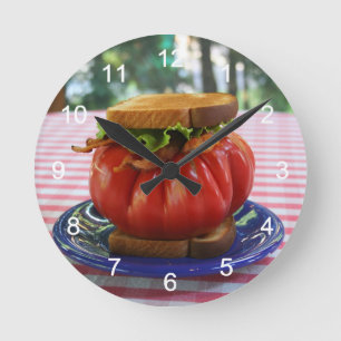 Holy Tomato! Round Clock