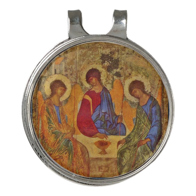 Holy Trinity at the Table Hat Clip (Front)