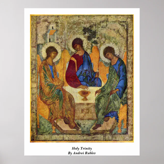 Holy Trinity Catholic Andrei Rublev Poster - Unframed Canvas Wall Art Print For Home Decor