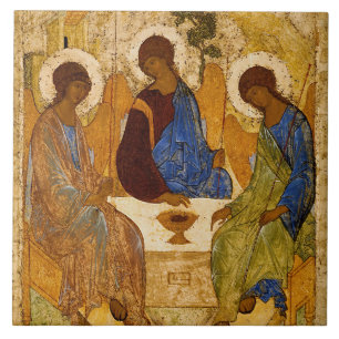 Holy Trinity by Andrey Rublev Ceramic Tile