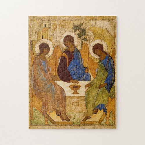 Holy Trinity by Andrey Rublev Jigsaw Puzzle