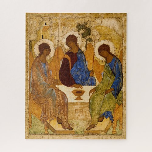 Holy Trinity by Andrey Rublev Jigsaw Puzzle