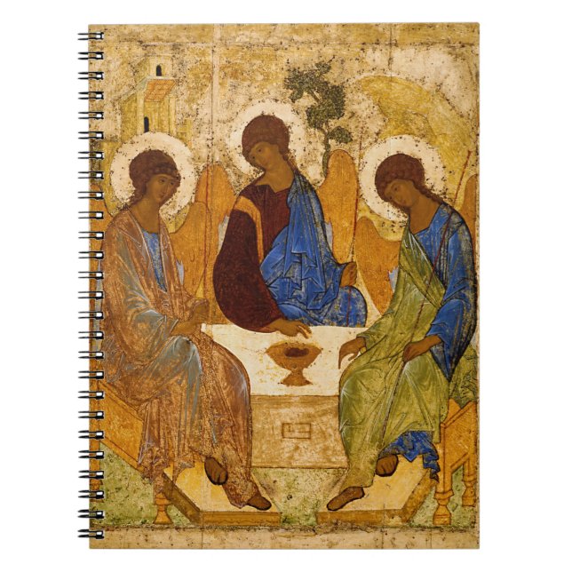 Holy Trinity by Andrey Rublev Notebook (Front)
