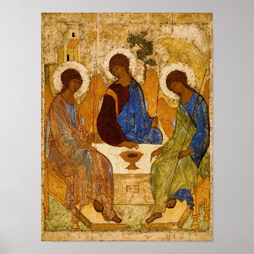 Holy Trinity by Andrey Rublev Poster