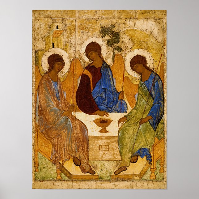 Holy Trinity by Andrey Rublev Poster (Front)