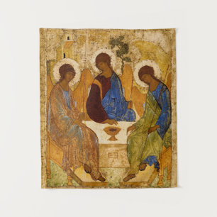 Holy Trinity by Andrey Rublev Tapestry