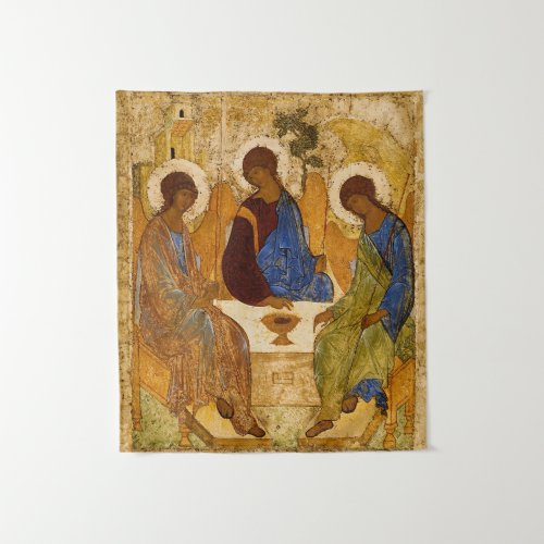 Holy Trinity by Andrey Rublev Tapestry