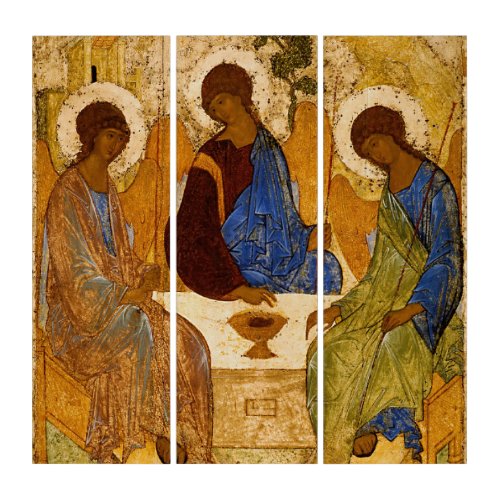 Holy Trinity by Andrey Rublev Triptych