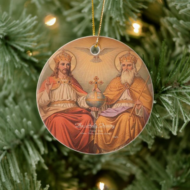 Holy Trinity Ceramic Ornament (Tree)