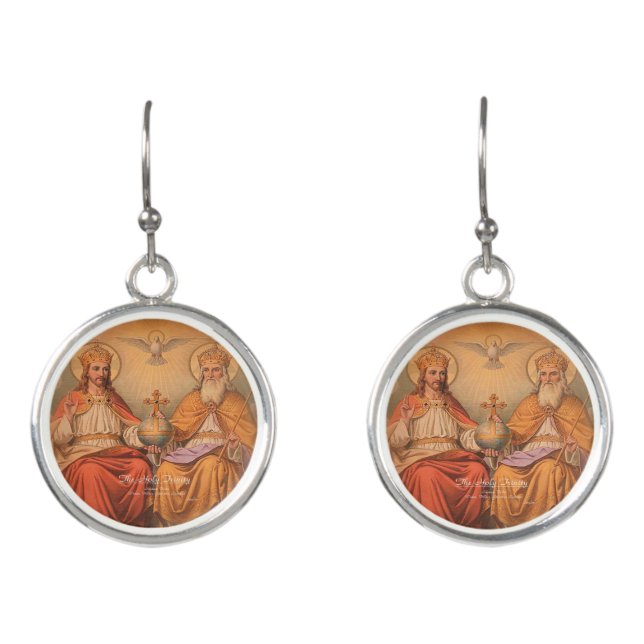 Holy Trinity Charm Earrings (Front)