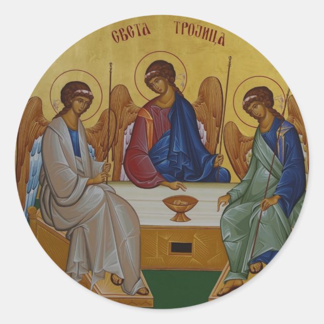 Holy Trinity Classic Round Sticker (Front)
