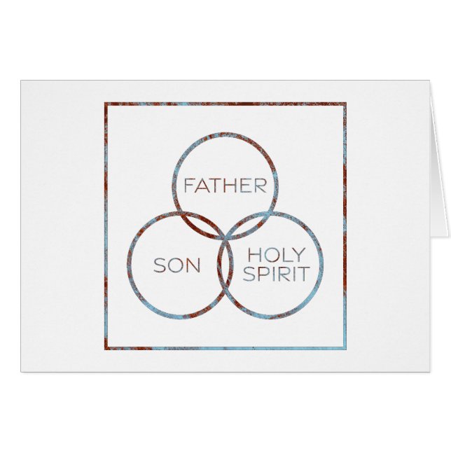 Holy Trinity Father Son Holy Spirit Cards (Front Horizontal)