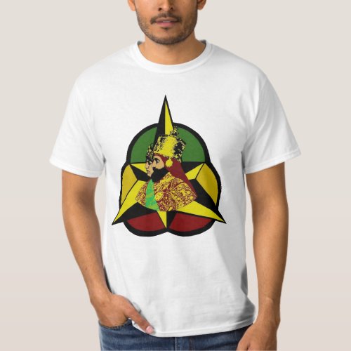 Holy Trinity Haile Selassie Rastafari by Jah Key T_Shirt