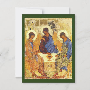Holy Trinity icon prayer card