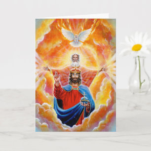 'Holy Trinity in Glory' by Jenny McLaughlin Card