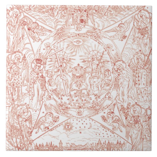 Holy Trinity in Glory Ceramic Tile (Front)