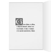 Holy Trinity Latin Gloria Patri Art Cards (Inside (Left))