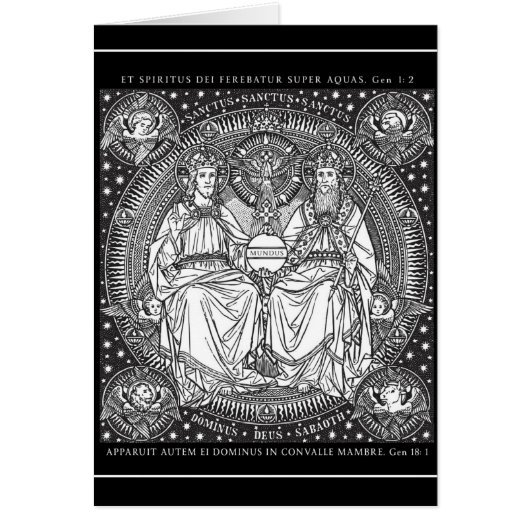Holy Trinity Latin Gloria Patri Art Cards (Front)