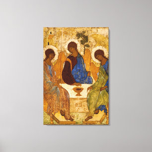 Holy Trinity Rublev Russian Icon Orthodox Art Canvas Print