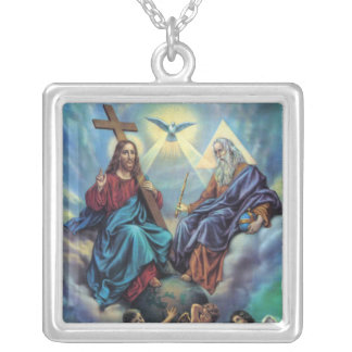 Holy Trinity Silver Plated Necklace