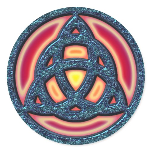 HOLY TRINITY SYMBOL CLASSIC ROUND STICKER | Zazzle