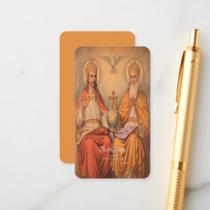 Holy Trinity with Prayer Enclosure Card