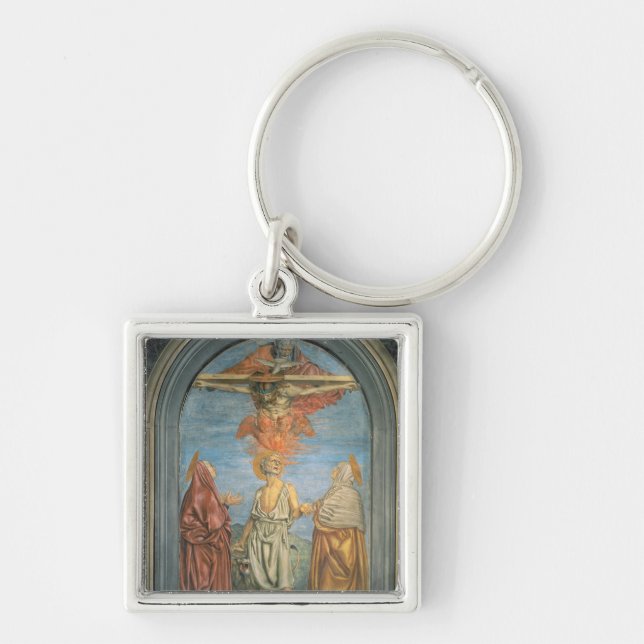 Holy Trinity with St. Jerome (fresco) Keychain (Front)