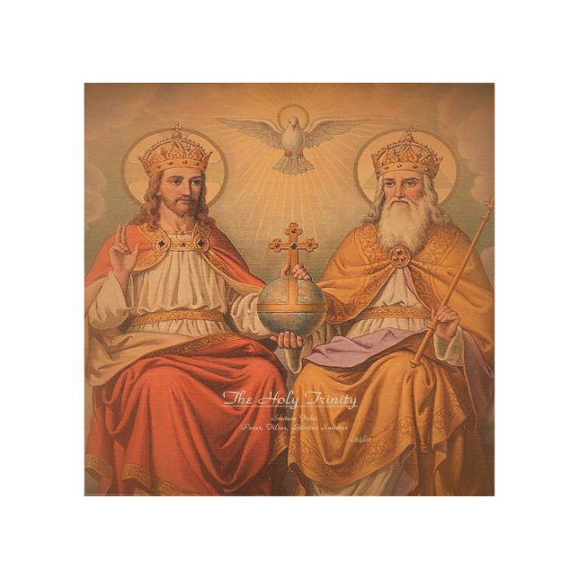 Holy Trinity Wood Wall Art (Front)