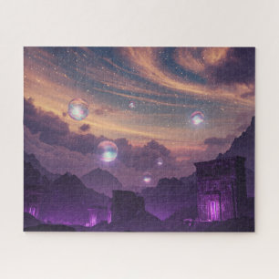 Holy Unknown Mysterious Bubbles Floating Over City Jigsaw Puzzle