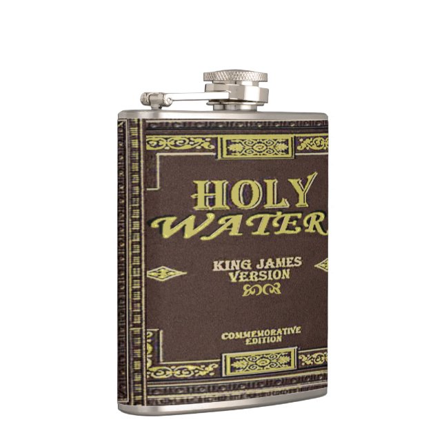 Holy Water Bible Funny Flask (Right)